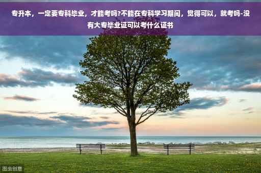 专升本，一定要专科毕业，才能考吗?不能在专科学习期间，觉得可以，就考吗-没有大专毕业证可以考什么证书
