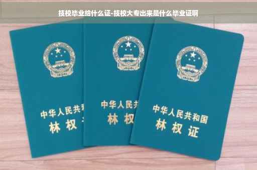 技校毕业给什么证-技校大专出来是什么毕业证啊