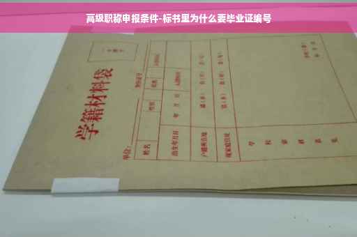 高级职称申报条件-标书里为什么要毕业证编号