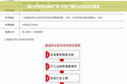 成人大专可以进电厂吗-火电厂要什么毕业证才能进