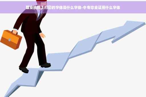 营业执照上打印的字体是什么字体-中专毕业证用什么字体
