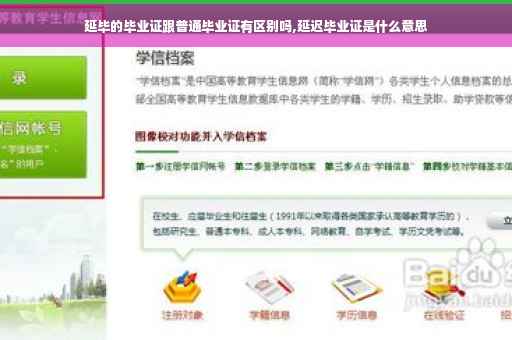 延毕的毕业证跟普通毕业证有区别吗,延迟毕业证是什么意思