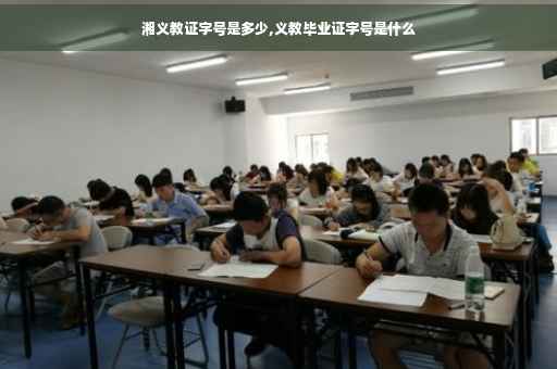 湘义教证字号是多少,义教毕业证字号是什么