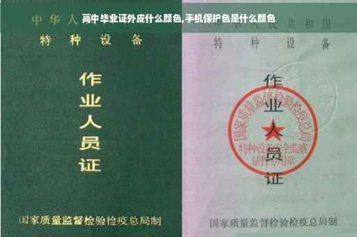 高中毕业证外皮什么颜色,手机保护色是什么颜色