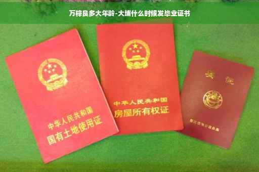 万梓良多大年龄-大埔什么时候发毕业证书