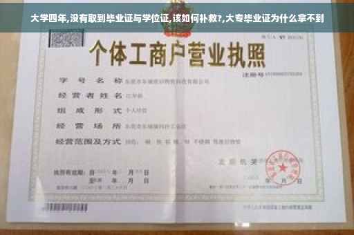 大学四年,没有取到毕业证与学位证,该如何补救?,大专毕业证为什么拿不到