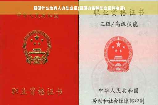 昆明什么地有人办毕业证(昆明办各种毕业证件电话)
