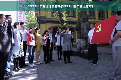 1997年毕业证什么样儿(1997年的毕业证样本)