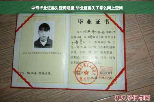 中专毕业证丢失查询途径,毕业证丢失了怎么网上查询