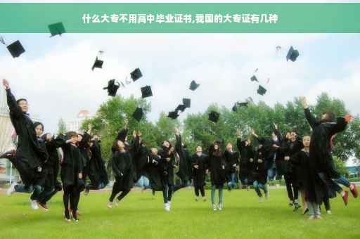 什么大专不用高中毕业证书,我国的大专证有几种