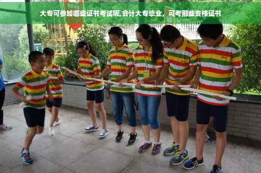 大专可参加哪些证书考试呢,会计大专毕业，可考那些资格证书