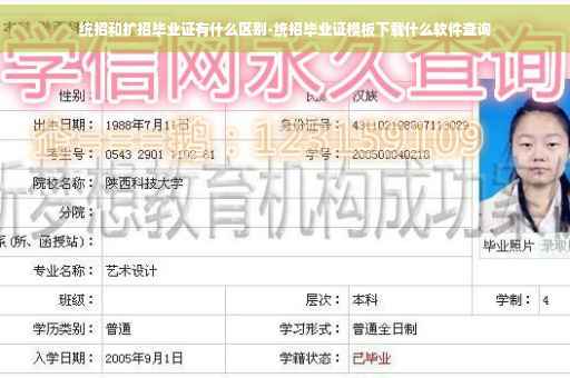 统招和扩招毕业证有什么区别-统招毕业证模板下载什么软件查询
