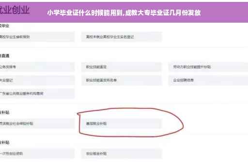 小学毕业证什么时候能用到,成教大专毕业证几月份发放