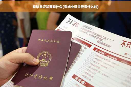 看毕业证是要看什么(看毕业证是要看什么的)