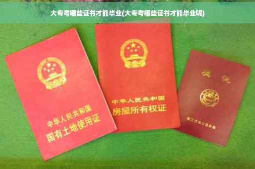 大专考哪些证书才能毕业(大专考哪些证书才能毕业呢)