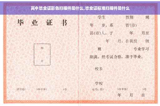 高中毕业证彩色扫描件是什么,毕业证标准扫描件是什么 高中毕业证彩色扫描件是什么,毕业证标准扫描件是什么