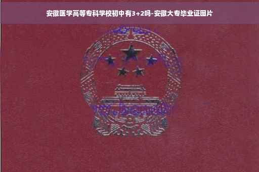 安徽医学高等专科学校初中有3+2吗-安徽大专毕业证图片