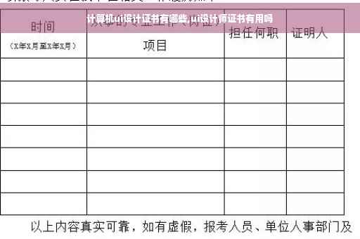 计算机ui设计证书有哪些,ui设计师证书有用吗