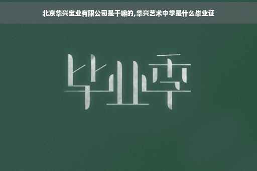 北京华兴宝业有限公司是干嘛的,华兴艺术中学是什么毕业证