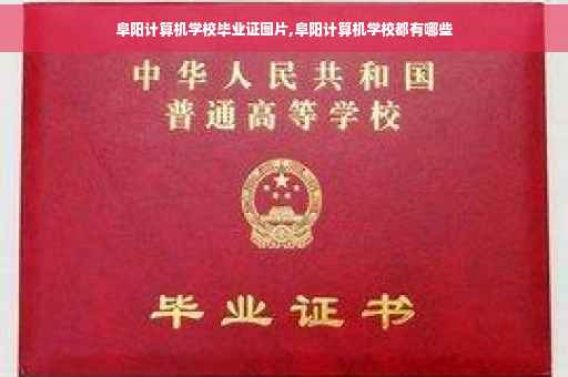 阜阳计算机学校毕业证图片,阜阳计算机学校都有哪些
