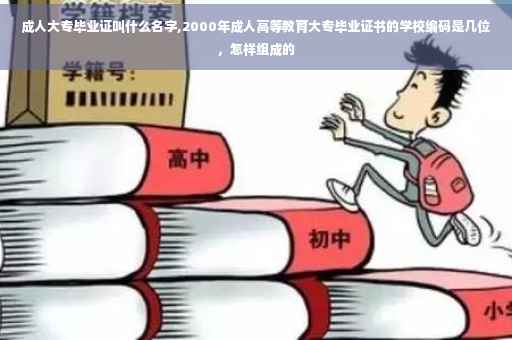 成人大专毕业证叫什么名字,2000年成人高等教育大专毕业证书的学校编码是几位，怎样组成的