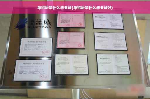 单招后拿什么毕业证(单招后拿什么毕业证好)