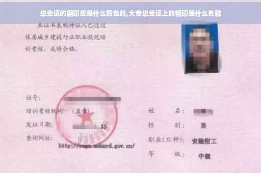 毕业证的钢印应是什么颜色的,大专毕业证上的钢印是什么名称