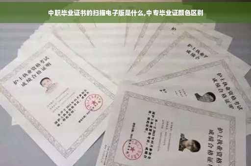 中职毕业证书的扫描电子版是什么,中专毕业证颜色区别