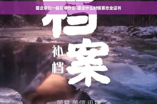 国企审批一般是审什么-国企什么时候要毕业证书