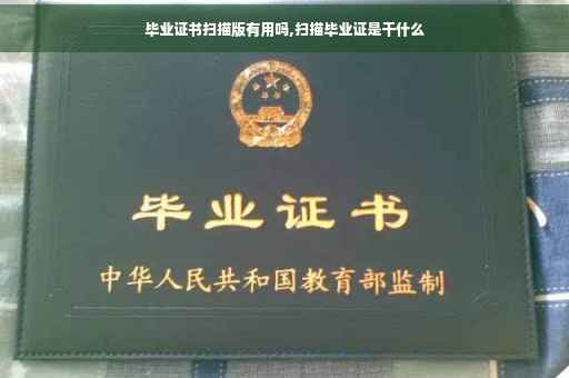 毕业证书扫描版有用吗,扫描毕业证是干什么
