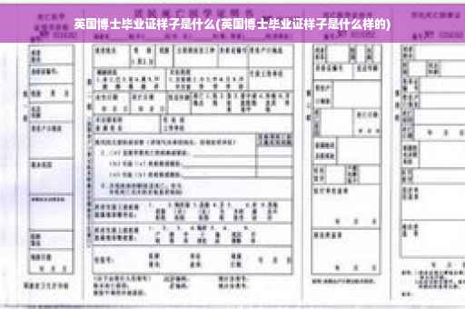 英国博士毕业证样子是什么(英国博士毕业证样子是什么样的)
