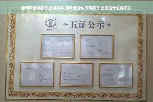 德州农业学校毕业证样本,德州职业中专学校毕业证是什么样子的
