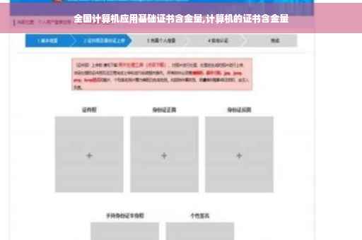 全国计算机应用基础证书含金量,计算机的证书含金量
