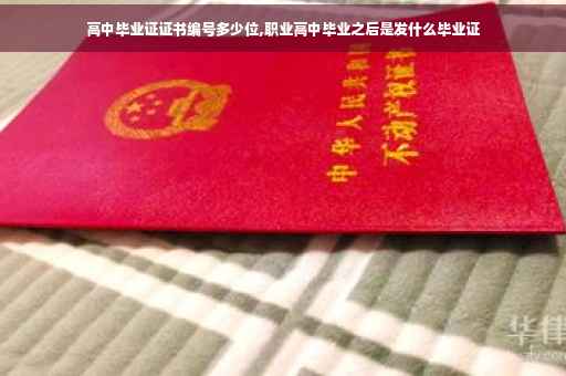 高中毕业证证书编号多少位,职业高中毕业之后是发什么毕业证
