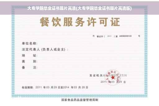 大专学院毕业证书图片高清(大专学院毕业证书图片高清版)
