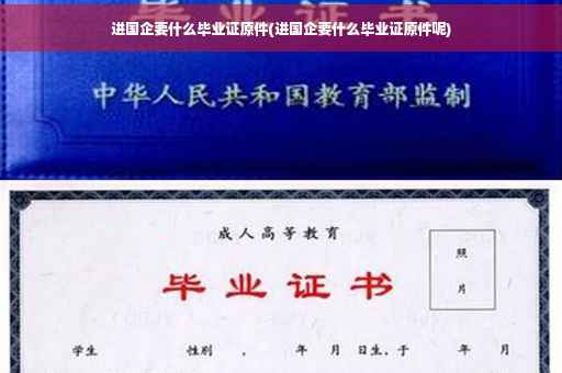 进国企要什么毕业证原件(进国企要什么毕业证原件呢)