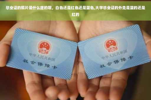 毕业证的照片是什么底的啊，白色还是红色还是蓝色,大学毕业证的外壳是蓝的还是红的