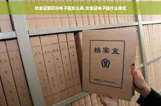 毕业证复印件电子版怎么弄,毕业证电子版什么格式