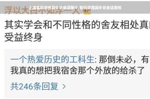 上海实验学校高中毕业证图片,如何获得高中毕业证原件