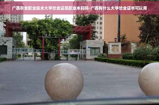 广西农业职业技术大学毕业证是职业本科吗-广西有什么大学毕业证书可以用