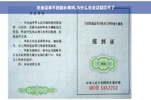 毕业证拿不到能补救吗,为什么毕业证复印不了