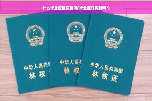 什么毕业证能买到吗(毕业证能买到吗?)