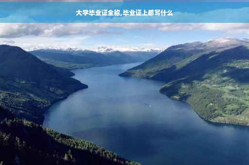 大学毕业证全称,毕业证上都写什么
