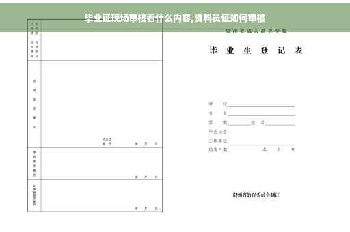 毕业证现场审核看什么内容,资料员证如何审核