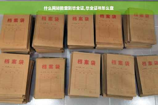 什么网站能查到毕业证,毕业证书怎么查