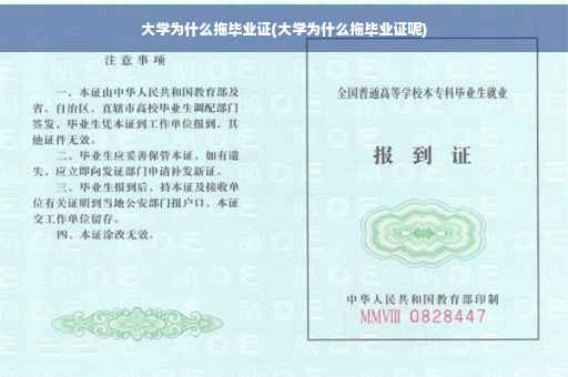 大学为什么拖毕业证(大学为什么拖毕业证呢)
