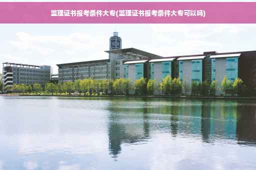 监理证书报考条件大专(监理证书报考条件大专可以吗) 监理证书报考条件大专(监理证书报考条件大专可以吗)