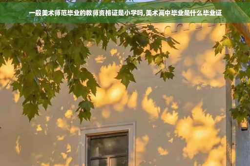 一般美术师范毕业的教师资格证是小学吗,美术高中毕业是什么毕业证