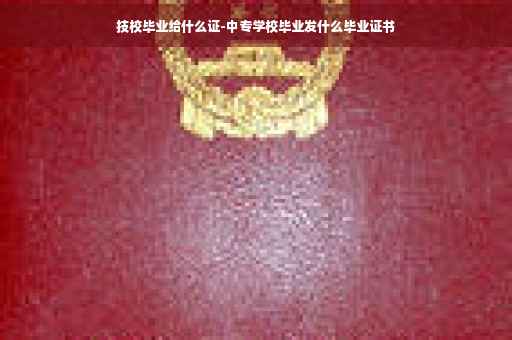 技校毕业给什么证-中专学校毕业发什么毕业证书
