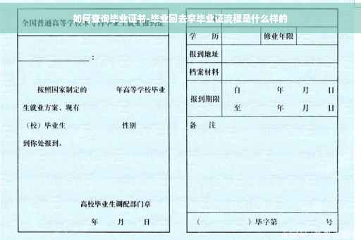 如何查询毕业证书-毕业回去拿毕业证流程是什么样的